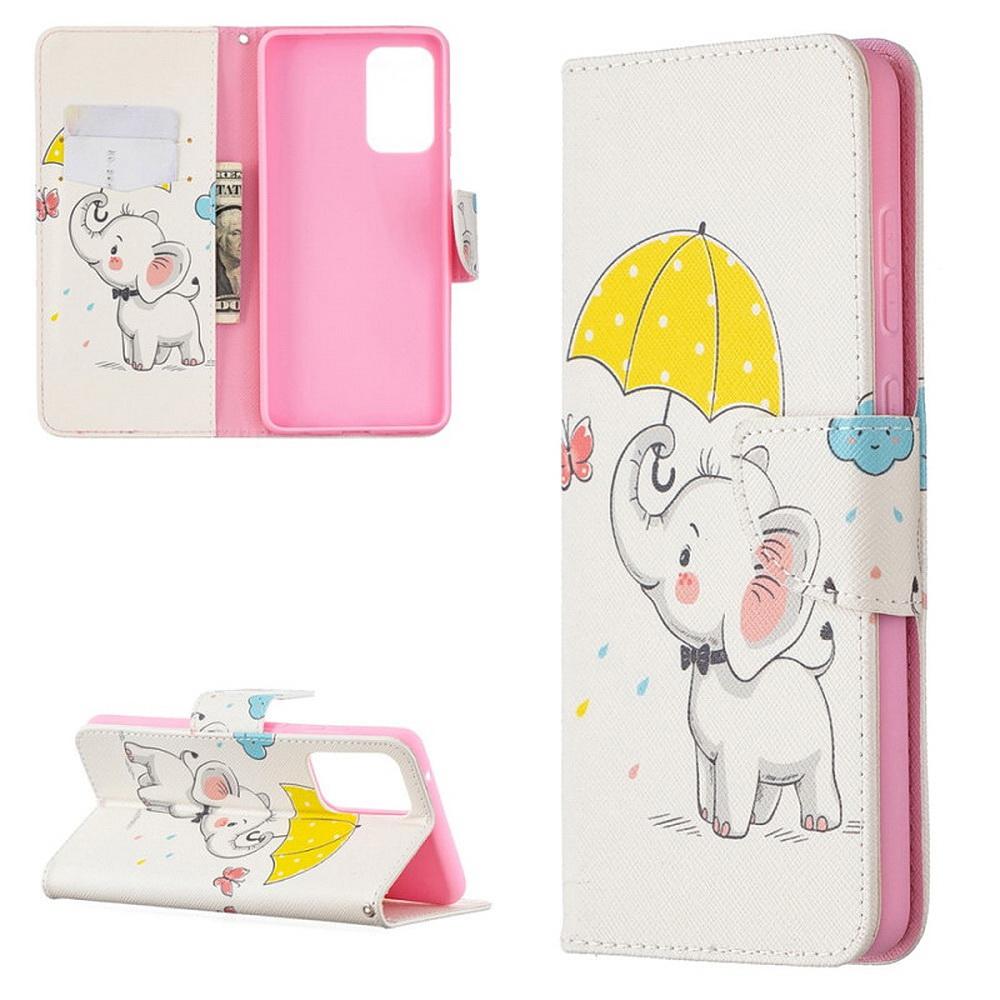Plånboksfodral Xiaomi Mi 11i - Elefant med Paraply