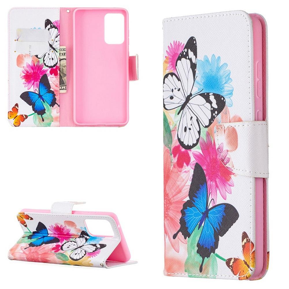 Plånboksfodral Xiaomi Mi 11i - Färgglada Fjärilar