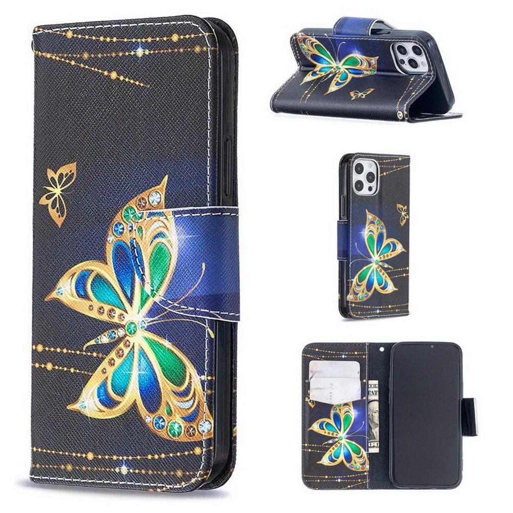 Plånboksfodral iPhone 13 Pro – Guldfjäril