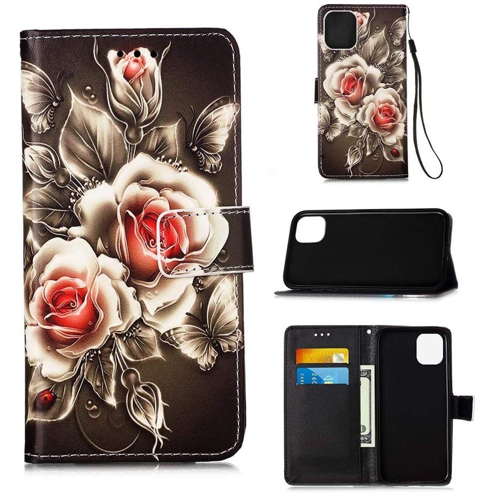Plånboksfodral iPhone 13 Pro – Rosor