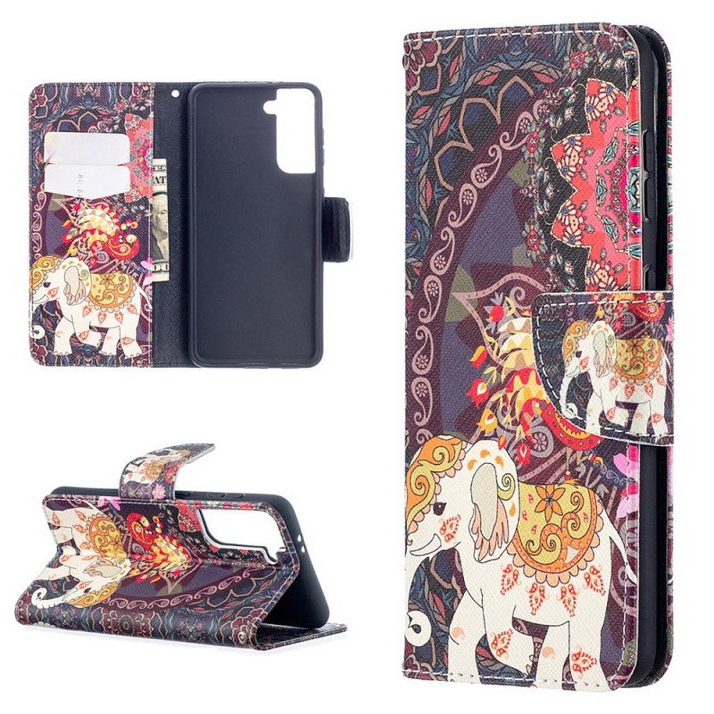 Plånboksfodral Samsung Galaxy S22 Plus - Indiskt / Elefant