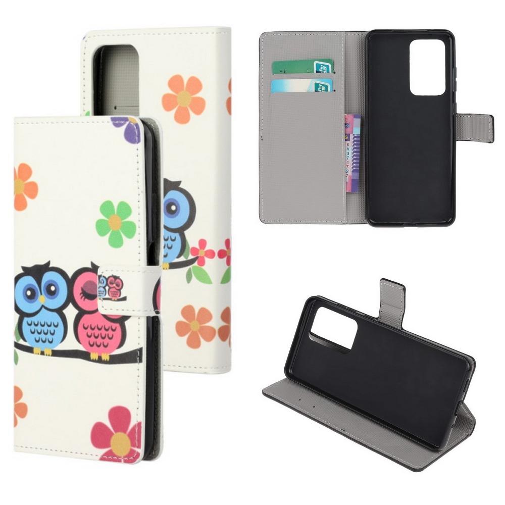 Plånboksfodral Samsung Galaxy A23 - Ugglor & Blommor