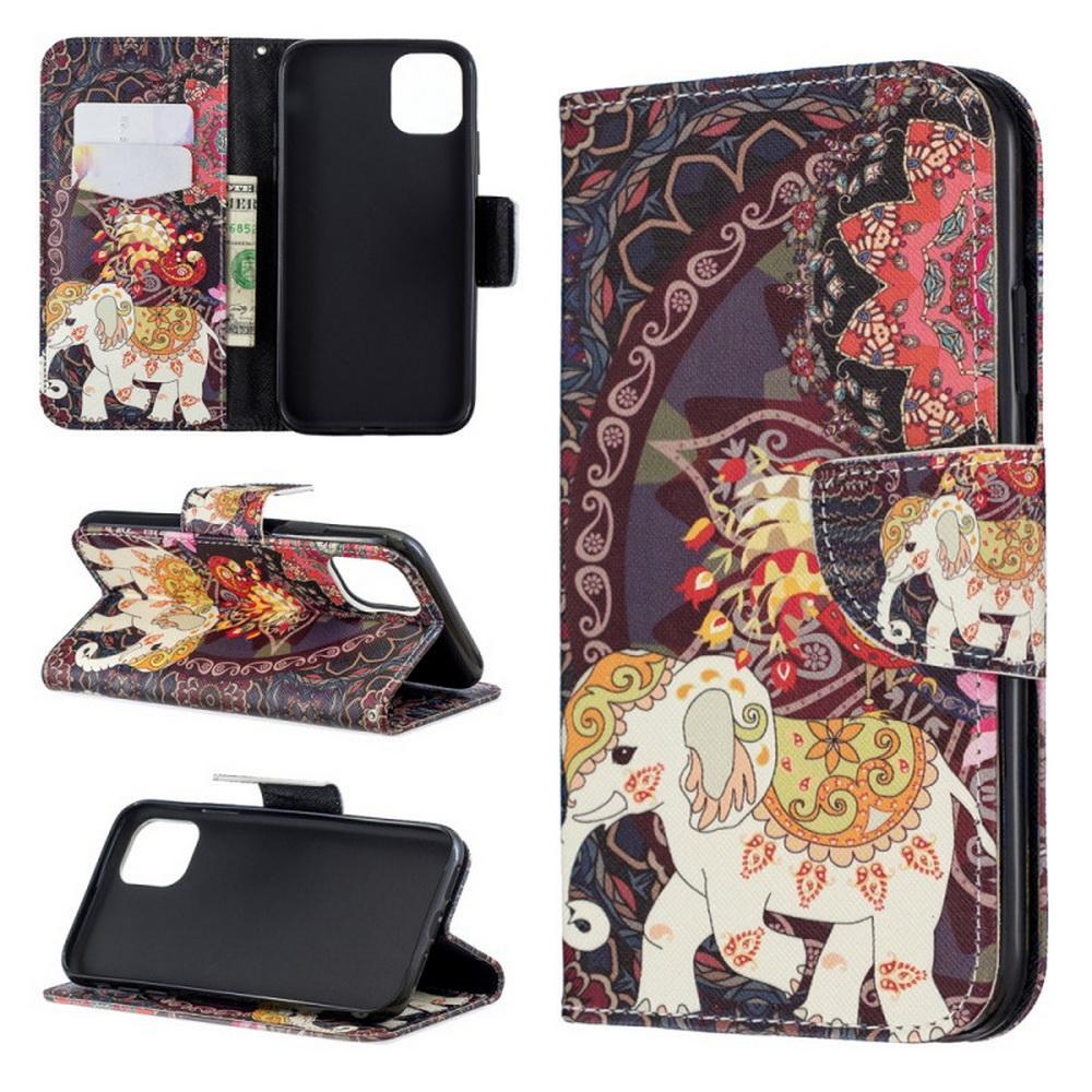 Plånboksfodral iPhone 14 – Indiskt / Elefant