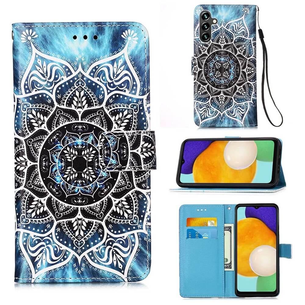 Plånboksfodral Samsung Galaxy A34 – Blå Mandala