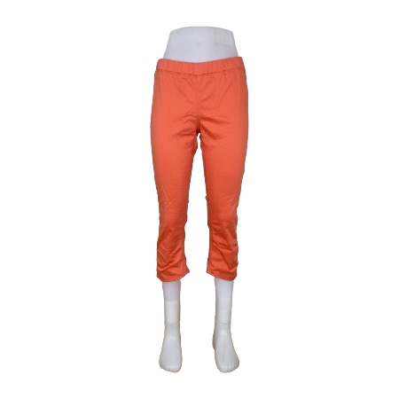 Aprikos Orange Slim Fit Capri Leggings Small