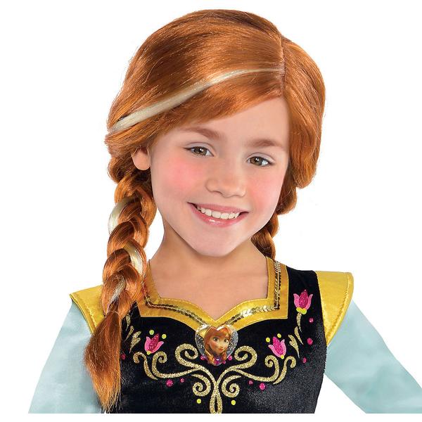 Peruk Frozen för barn Frost Anna Elsa