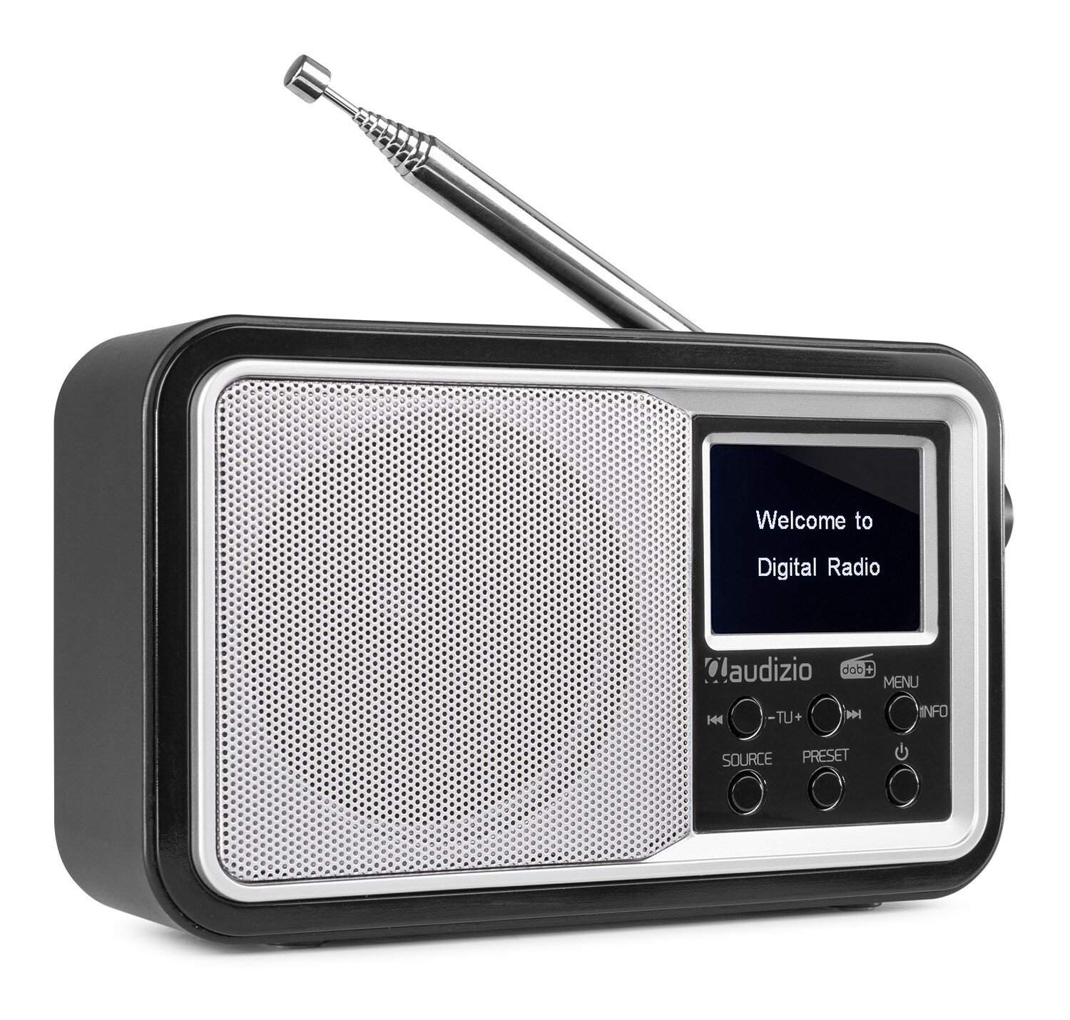 Audizio Anzio portabel DAB+ Radio med batteri, vit