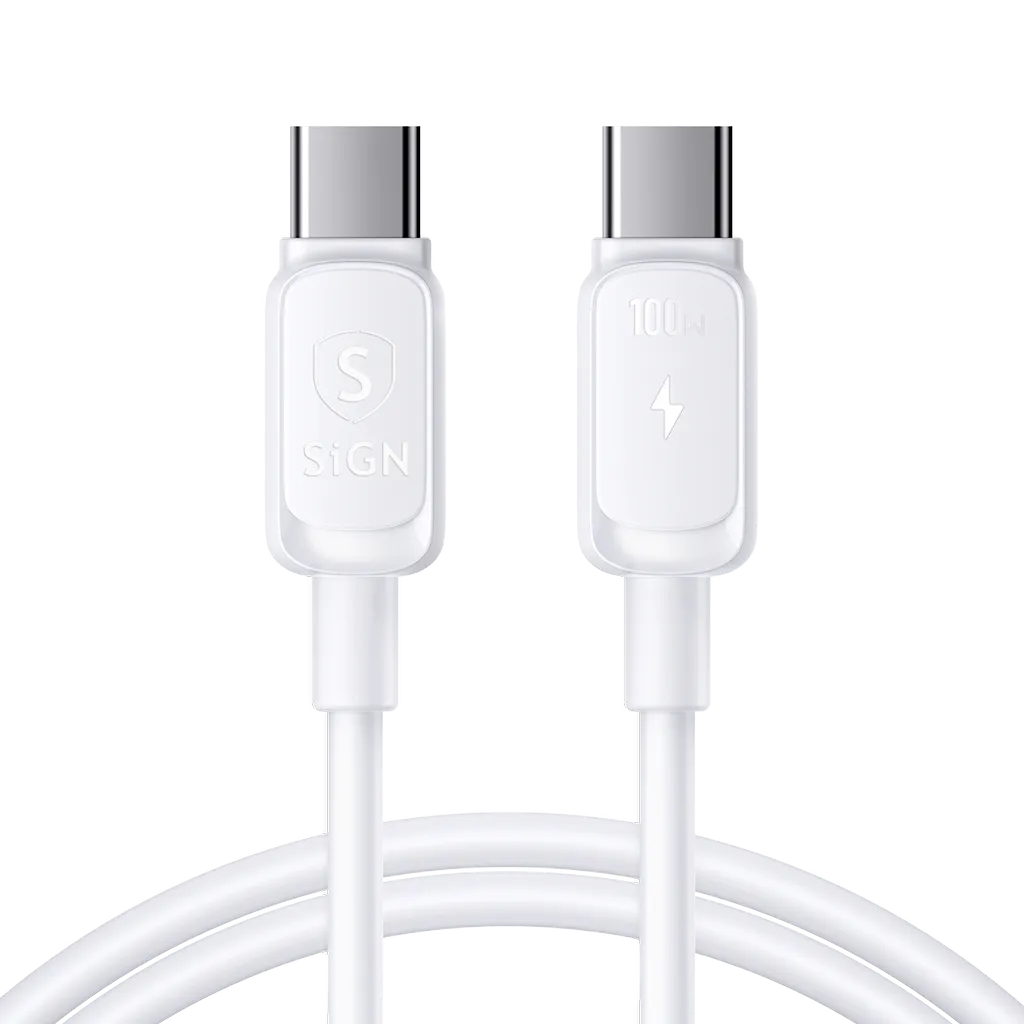 SiGN USB-C till USB-C Kabel 1.2m 100W