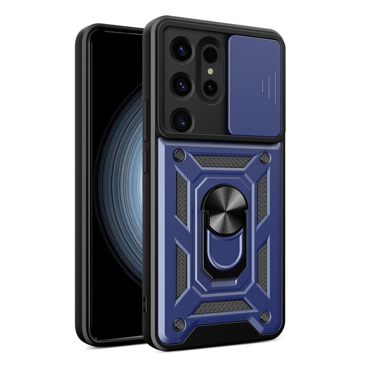 Mobilskal till Galaxy S24 Ultra Hybrid Armor Camshield - Blå