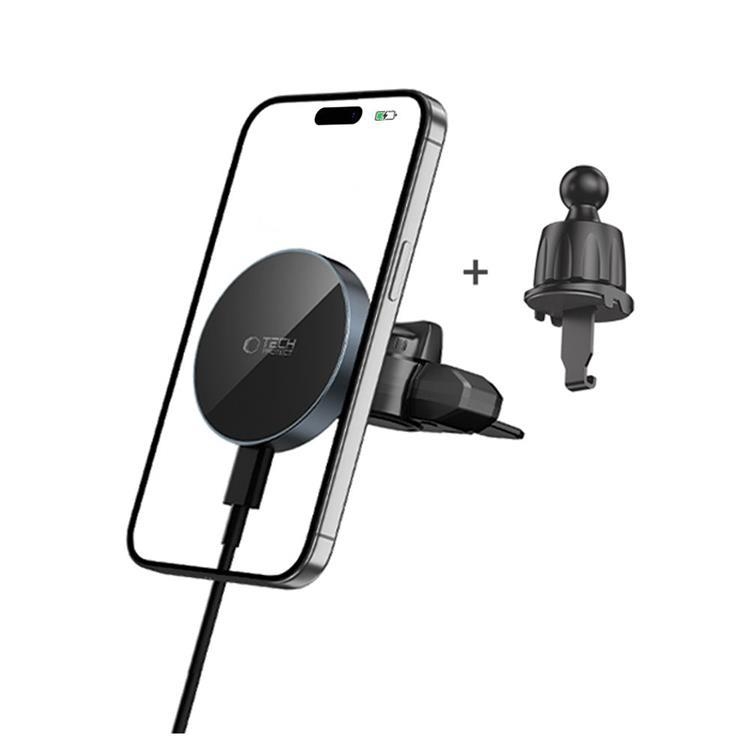 Tech-Protect Magsafe Bilhållare MM15W-V5 Trådlös laddare 15W CD