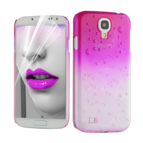Raindrop Baksideskal till Samsung Galaxy S4 i9500 - (Magenta)