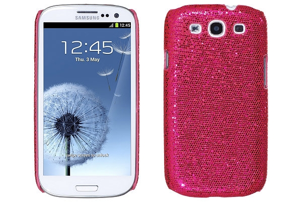 Sparkle Baksideskal tillSamsung Galaxy S3 i9300 (Magenta)