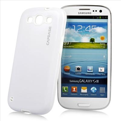 CAPDASE Polimor till Samsung Galaxy S3 i9300 (Vit) + Skärmskydd