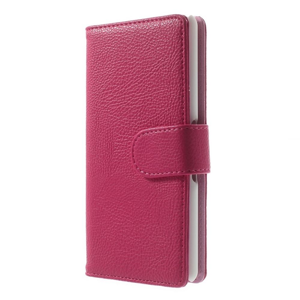 Embossed Plånboksfodral till Sony Xperia E3 - Magenta