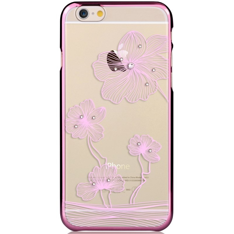 Comma BaksideSkal till Apple iPhone 6(S) Plus - Rosa Blommor