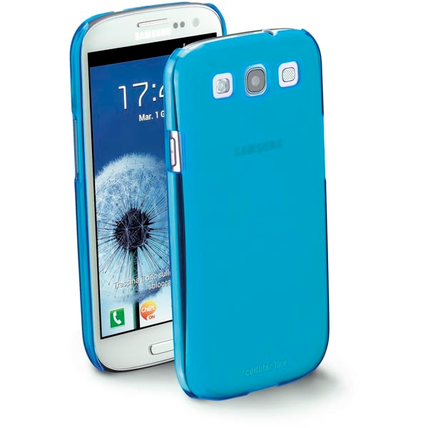 CellularLine Cool fluo skal Samsung Galaxy S3 (Blå) + Skärmskydd