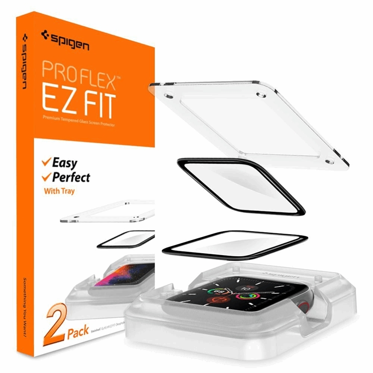 Spigen Hybridglas Proflex Ez Fit Apple Watch 4/5/6/Se (44Mm)