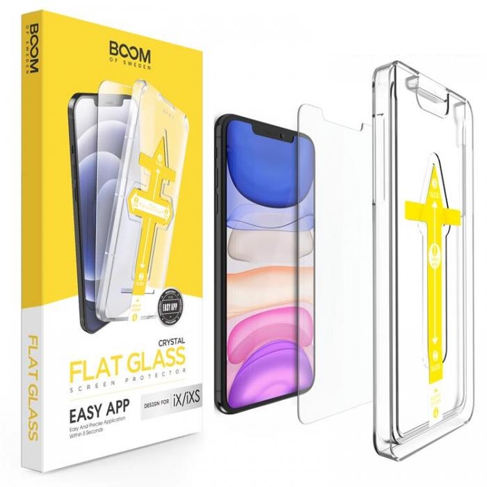 BOOM Flat Härdat Glas Skärmskydd iPhone 11 Pro Max/XS Max