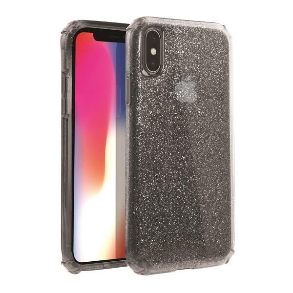 UNIQ Clarion Tinsel skal iPhone X/Xs Ångrök
