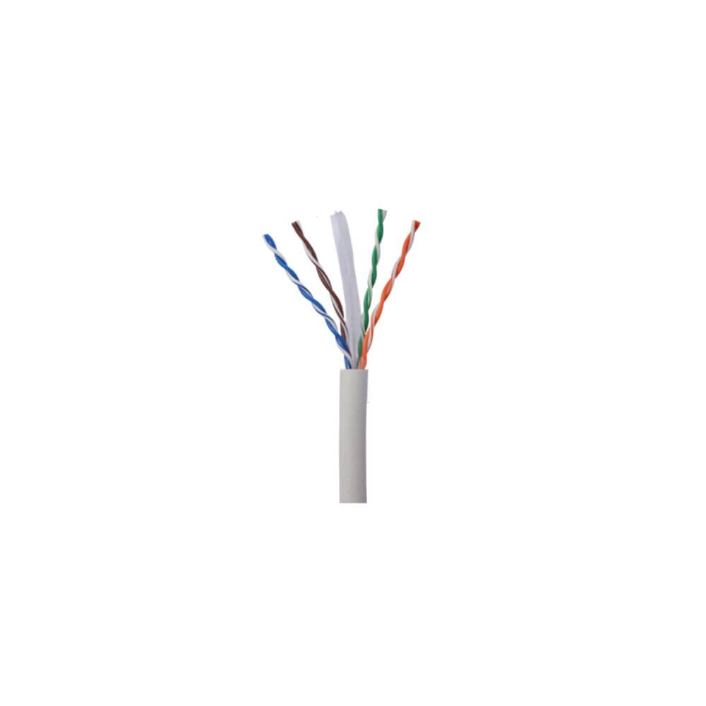 NORTH Nätverkskabel Cat6A UTP Vit 25m kontaktlös Solid 10Gb/s