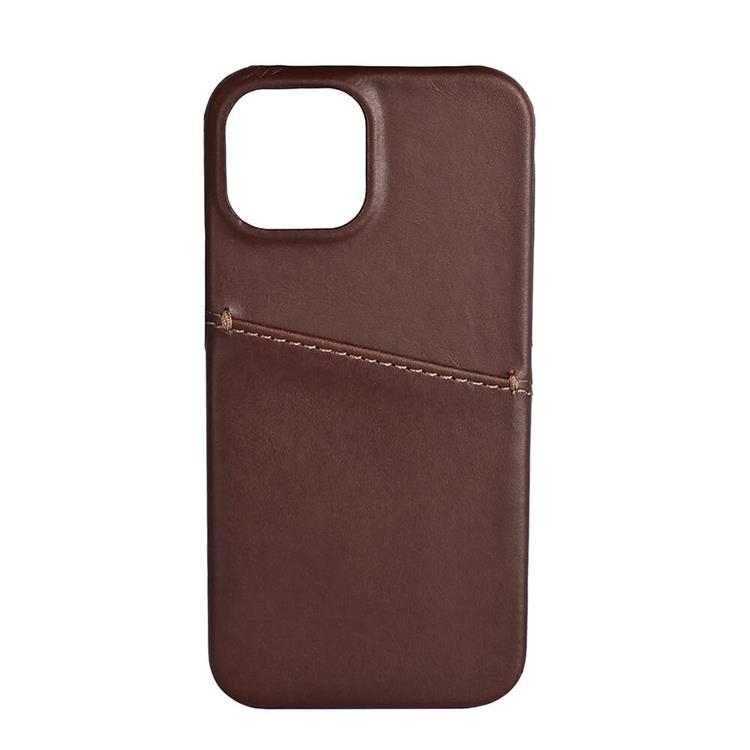 BUFFALO äkta läder Skal iPhone 13 mini - Brun