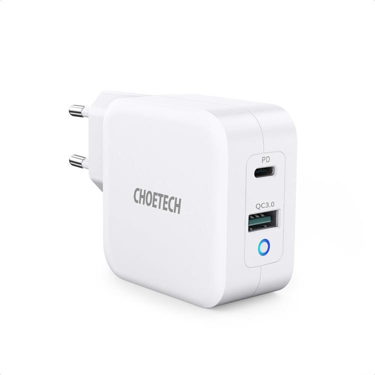 Choetech Väggladdare USB-A Till USB-C 65W