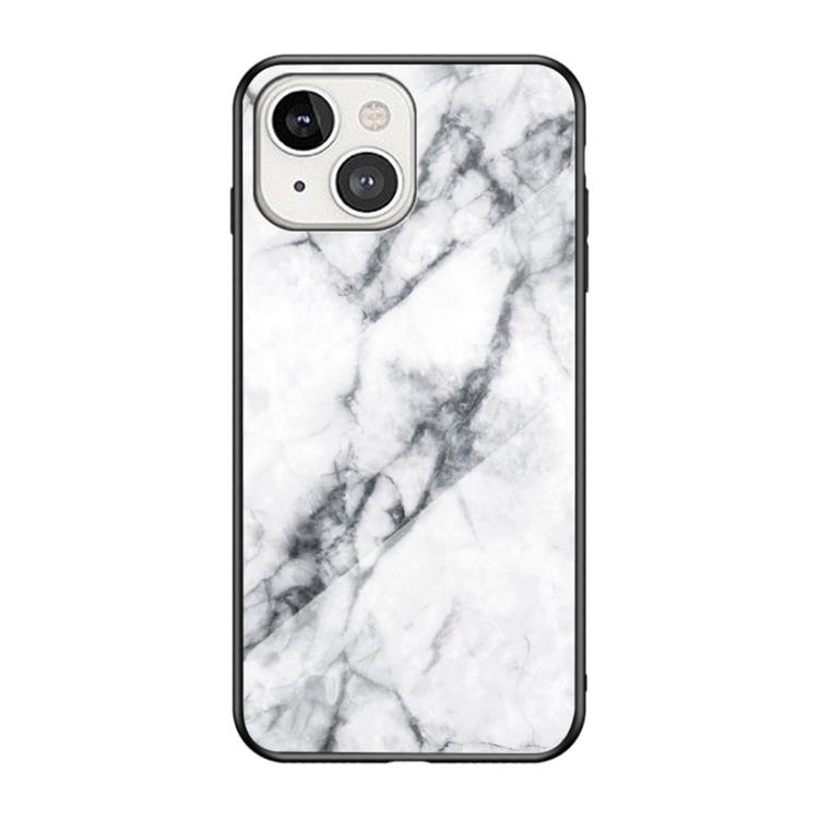 Anti-Scratch Härdat Glas Skärmskydd Skal iPhone 13 - Vit