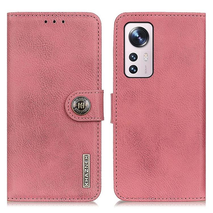 KHAZNEH Textured PU Läder Plånboksfodral Xiaomi 12 Pro
