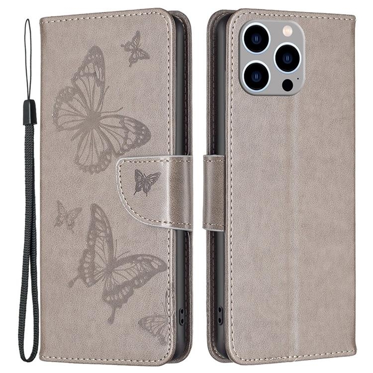 iPhone 14 Pro Max Plånboksfodral Butterflies Imprinted
