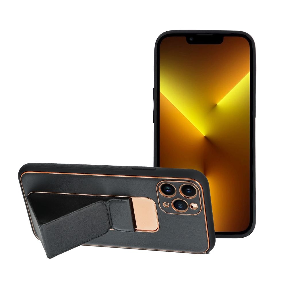 Forcell iPhone 14 Pro Skal Läder Kickstand