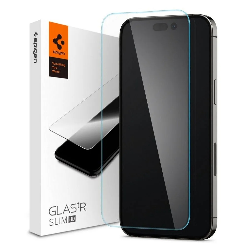 Spigen iPhone 14 Pro Max Härdat Glas Skärmskydd SLIM