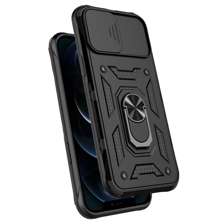 iPhone 14 Plus Skal Kameraskydd Kickstand