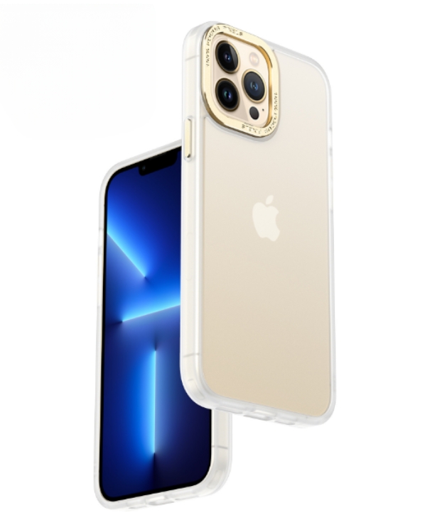 iPhone 14 Pro Skal Kameraram i Aluminiumlegering - Vit