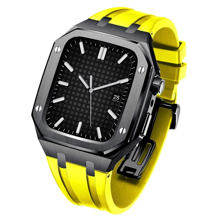 Watch 4/5/6/SE (44mm) Luxury Band Armor Stainless Steel - Svart