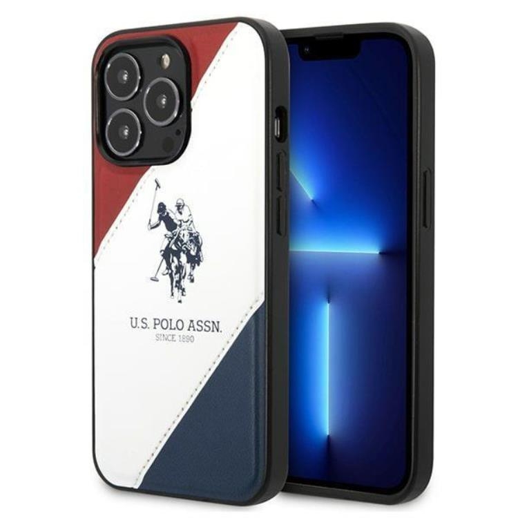 US Polo iPhone 14 Pro Max Skal Tricolor Embossed