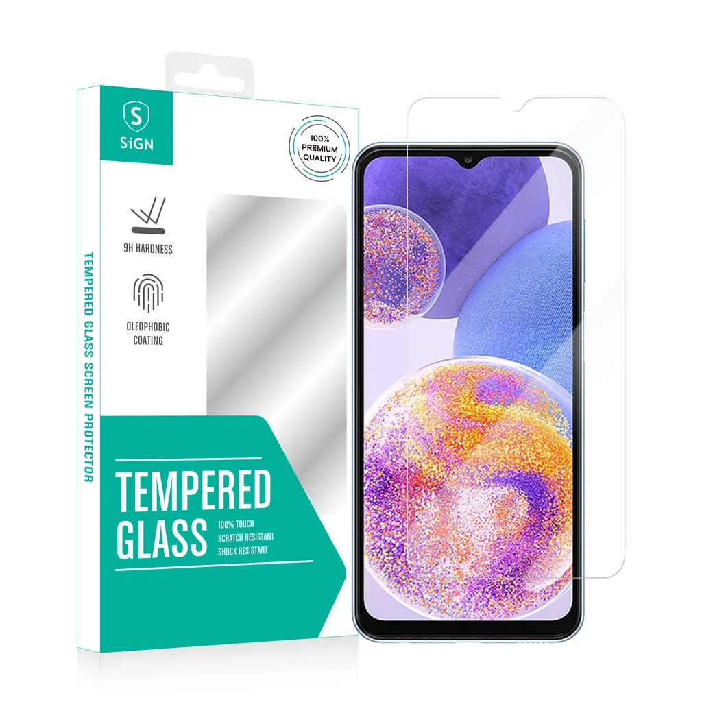 SiGN Galaxy A23 Härdat Glas Skärmskydd