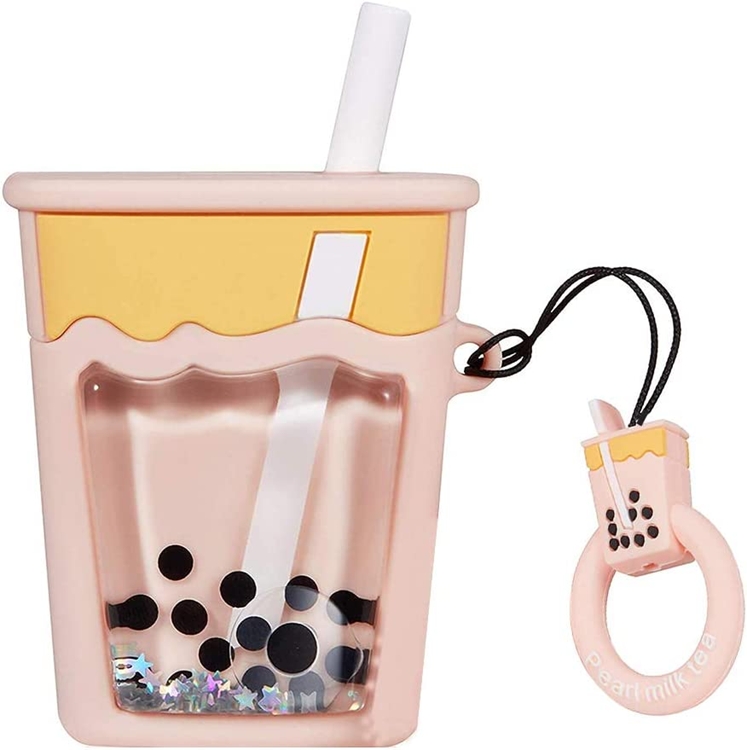 Airpods Pro Skal Boba Milk Tea Glitter