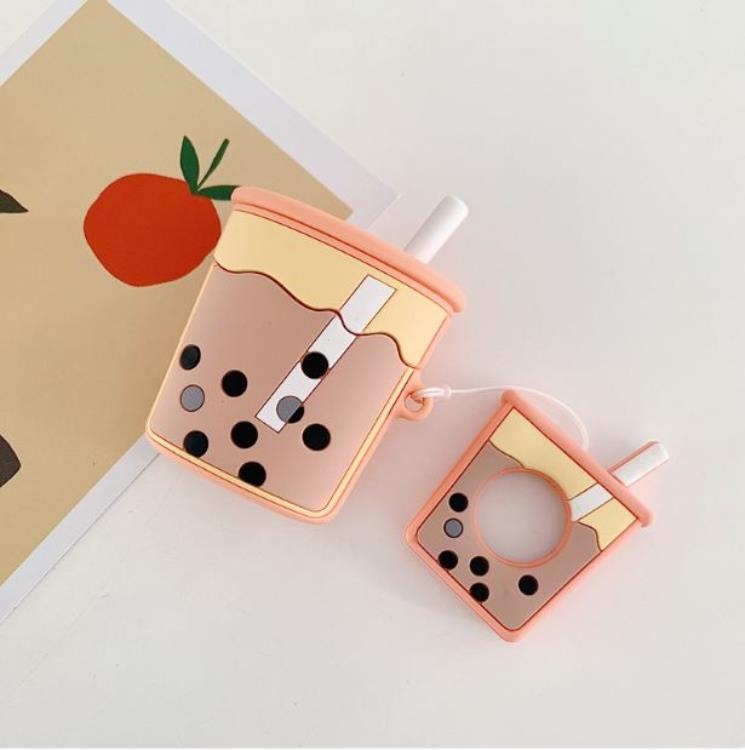AirPods 1/2 Skal Boba Milk Tea Silikon