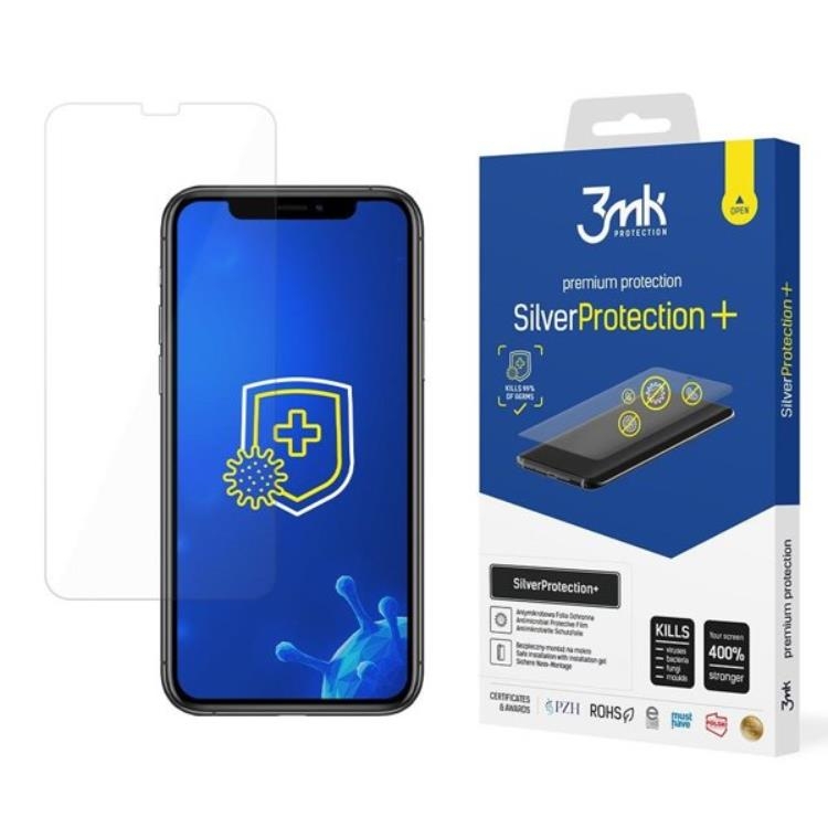 3MK iPhone 11 Pro/XS/X Plastfilm skärmskydd Silver Protection+