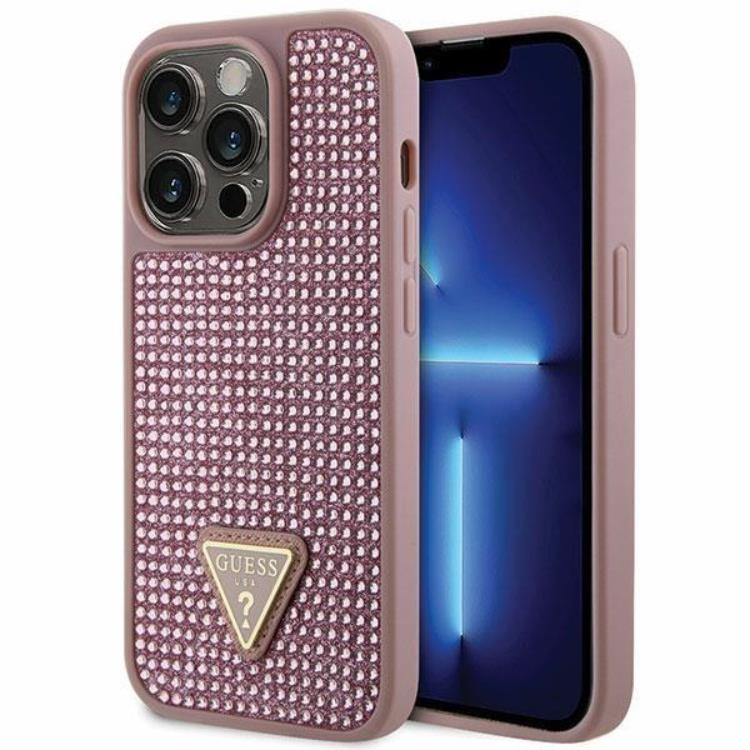 Guess Mobilskal till iPhone 14 Pro Rhinestone Triangle