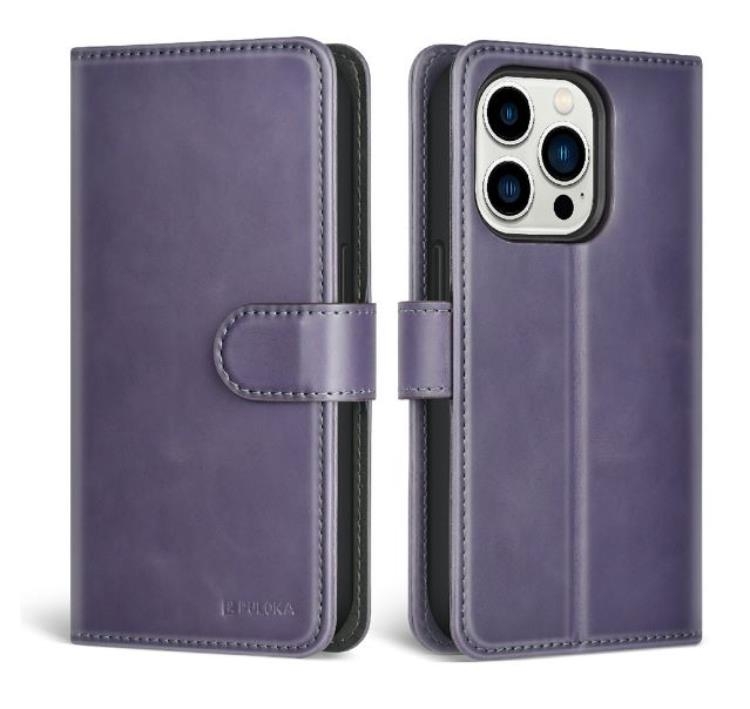 Puloka iPhone 14 Pro Max Plånboksfodral Magsafe 2in1