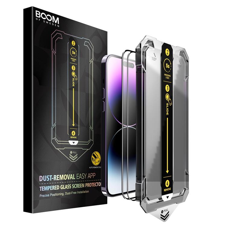 BOOM iPhone 12 Pro Härdat Glas Skärmskydd - 2 Pack