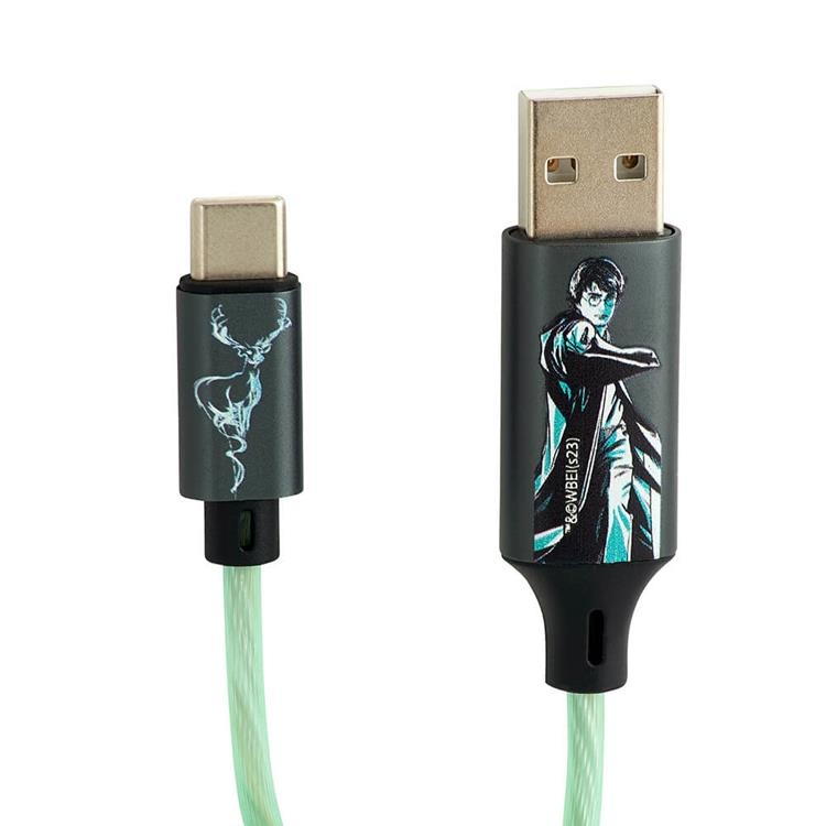 Harry Potter USB-A till USB-C Kabel (1.2m) - Patronus