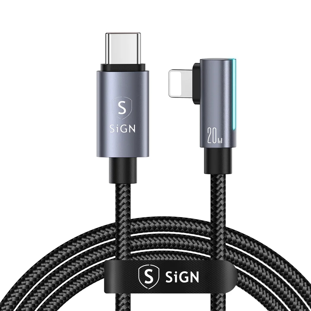 SiGN USB-C till Lightning Kabel 1.2m 20W