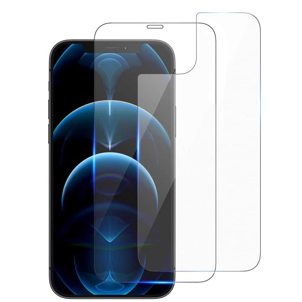 3-PACK Fram- & Baksida Skärmskydd 0,3mm iPhone 12