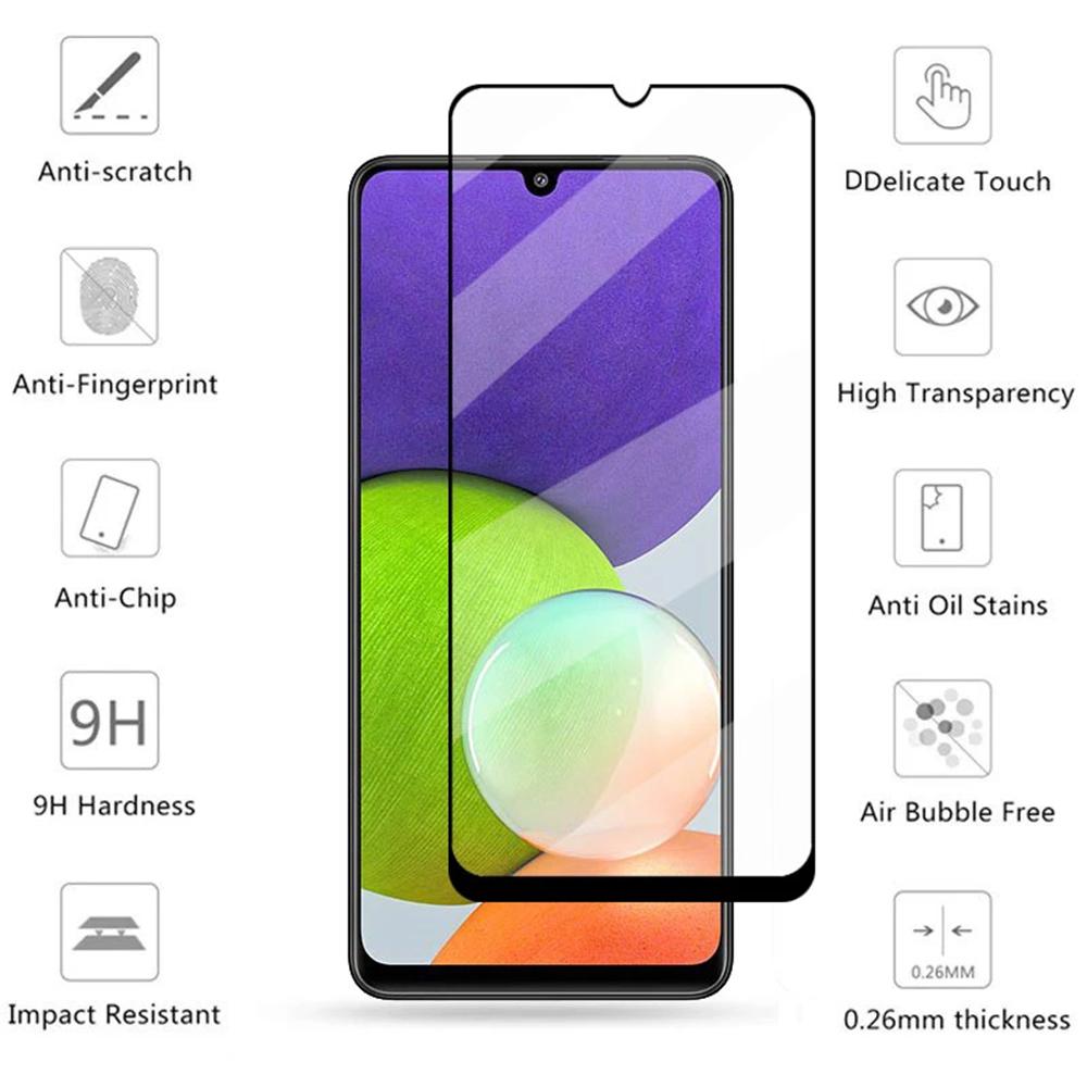 2-PACK Samsung Galaxy A22 2.5D HD 0,3mm Skärmskydd