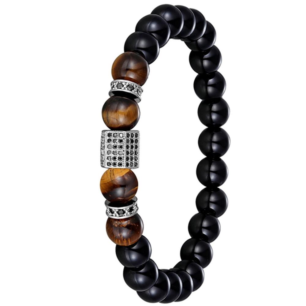 Slittåligt Stilrent Kularmband (Tiger Eye)