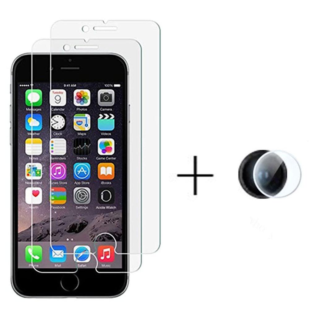 2-PACK Skärmskydd + Kameralinsskydd HD 0,3mm iPhone 8