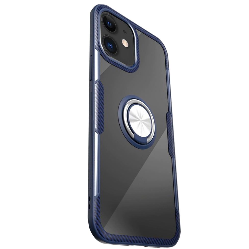iPhone 12 Mini - Stilsäkert Skyddande Skal med Ringhållare LEMAN