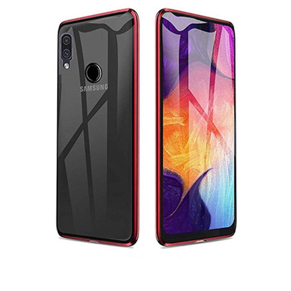 Galaxy A20E - Stilrent Skyddande Dubbelt Magnetiskt Skal